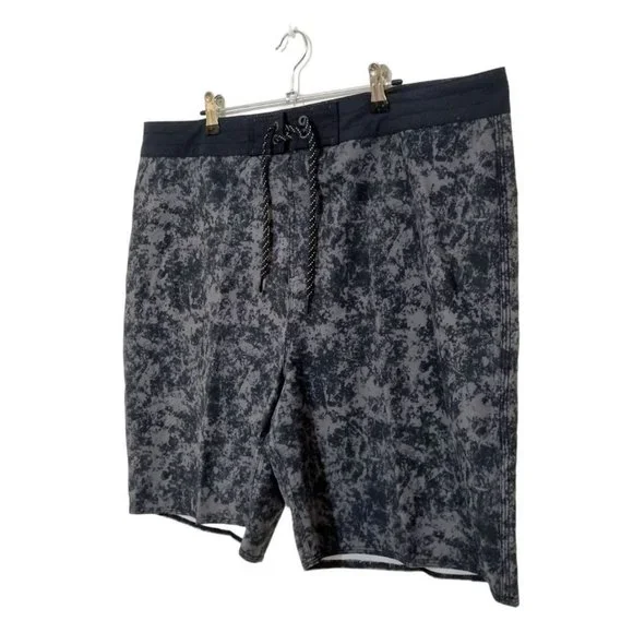 WAVEZONE Mens Grey & Black Performance Board Beach Surf Swim Shorts Size 40 - Picture 2 of 7